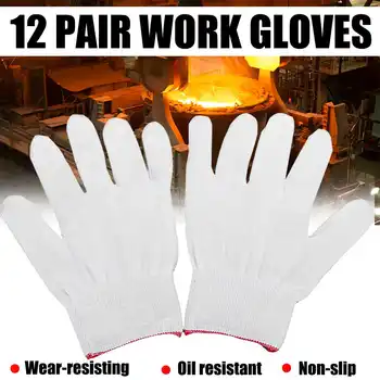 

12 Pair Summer Nylon Gloves Men Black White Etiquette Thin Stretch Gloves Dance Tight White Jewelry Gloves Car Hand Protector