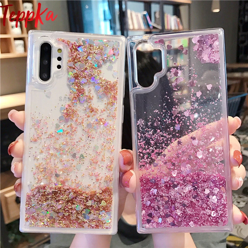 For Samsung Note 10 plus S10 Plus 5G S10e phone case Glitter Liquid Sand Quicksand Star Phone Case Soft silicone back cover |