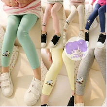 Новые длинные штаны с принтом для маленьких девочек новая модная одежда с цветочным рисунком для маленьких девочек штаны-Леггинсы Штаны для новорожденных