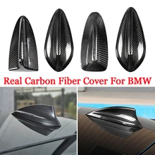 Vera fibra di carbonio per BMW M2 M3 M4 12345 7 serie X1 X3 F22 F30 F34 F80 F87 F32 F36 F82 G11 G20 G12 G30 copertura Antenna pinna di squalo