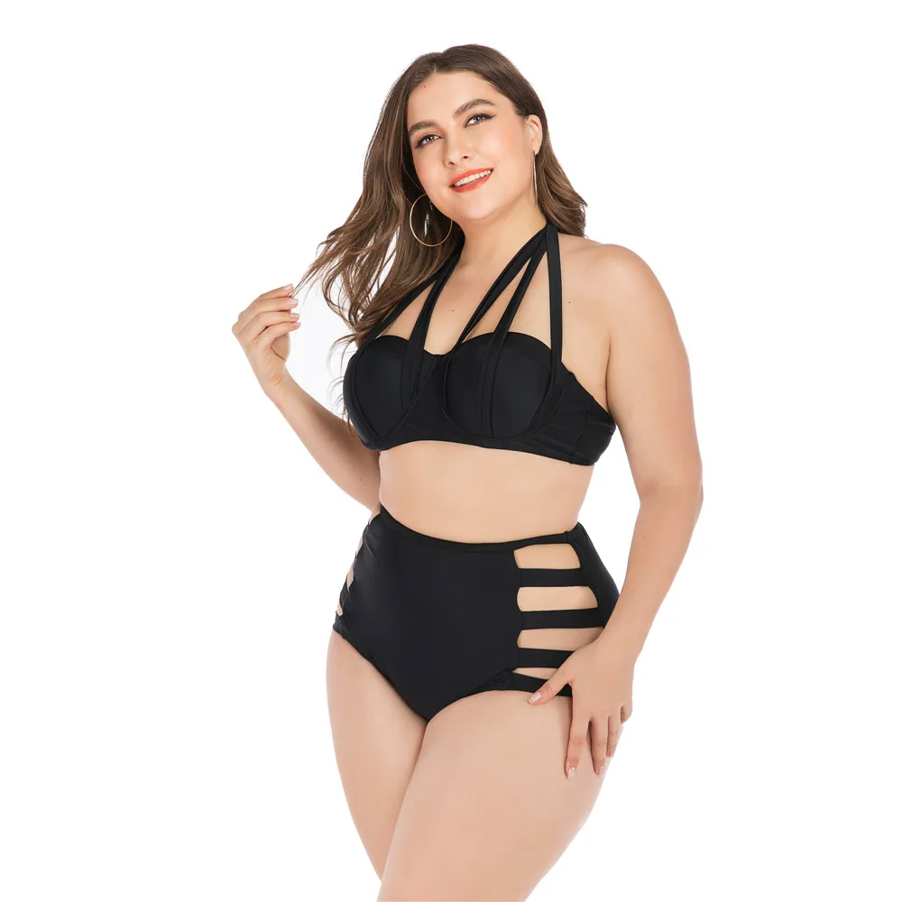 2020 Plus Size Swimwear Women High Waist Swimsuit Bikini Female Large Black Swim Suit Leopard Print Bathing Suits Beach Wear 4XL 2020 Plus Size Swimwear Women High Waist Swimsuit Bikini Female Large Black Swim Suit Leopard Print Bathing Suits Beach Wear 4XL
