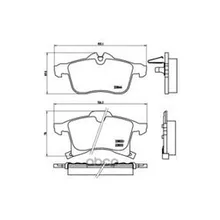 Колодки Тормозные Opel Astra G/H/Zafira A Передние Brembo P59045 Brembo арт. P59045