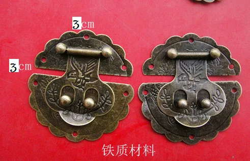 Застежка Из бронзового сплава небольшая Пряжка для ящика с цветами застежка