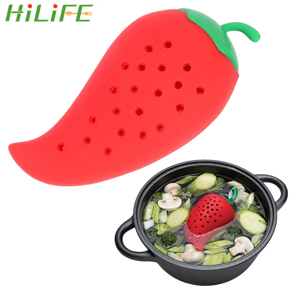 HILIFE сито для приправ кухонная утварь силиконовая приправа Сумка креативная Chilli Форма чайный лист фильтр инструменты