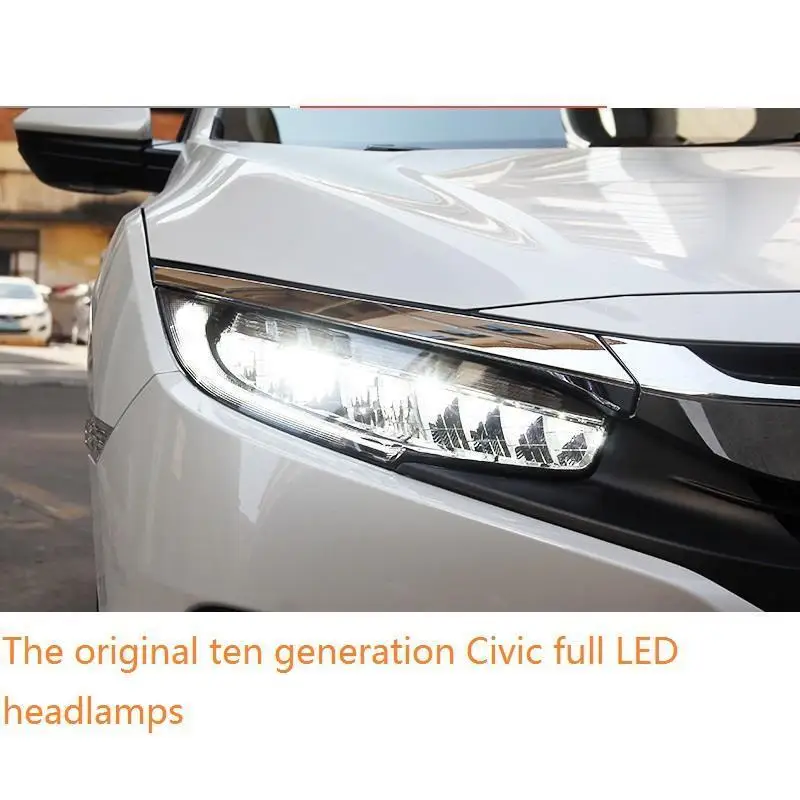MODEL G Luces Para авто Drl боковой сигнал поворота Cob дневные ходовые светодиодные фары Задние Автомобильные фары в сборе 16 17 18 19 для Honda Civic - Цвет: MODEL G