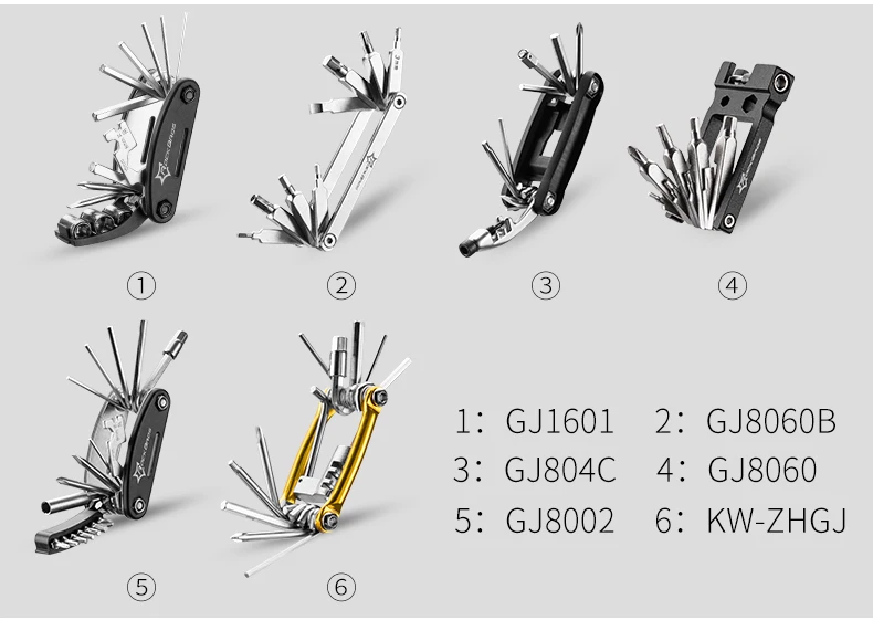 Набор инструментов ROCKBROS для горного велосипеда, набор инструментов для ремонта велосипеда, шестигранный спицевой ключ, отвертка для горного цикла, инструмент 16 в 1