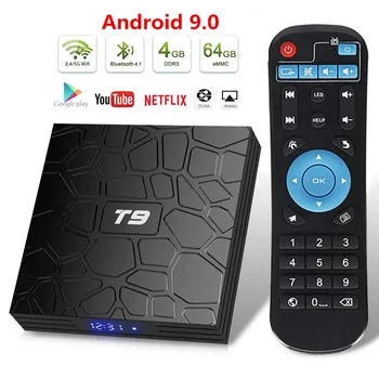

Smart Android 9.0 TV Box 4GB RAM 64GB ROM RK3318 Quad Core 4K 1080P Tvbox 2.4G 5G Wifi Set Top Box Smart Media Player 2GB 16GB