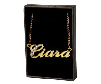 

CZ Diamond Personalized Name Necklace Jewelry Name Jewelry Custom Word Necklace Stainless Steel