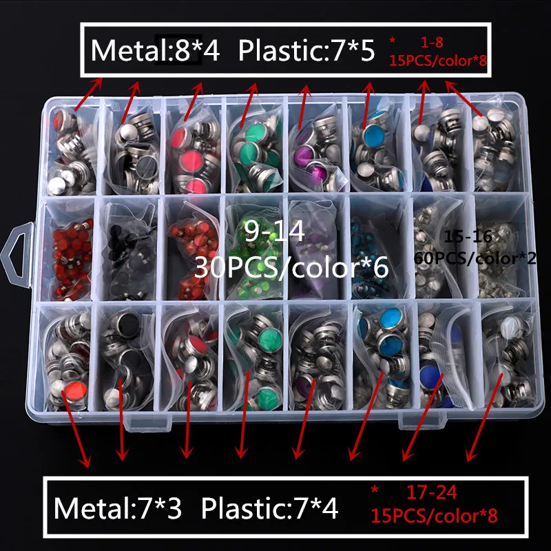 1 box 540 pcs Scissors Silencer Parts with Screws Mix in one set Haircutting Styling Scissors Accessories Bumpers Silenciador 5