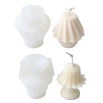 

Lampstand Candle Epoxy Resin Mold Desk Lamp Shape Silicone Mold Craft Tools