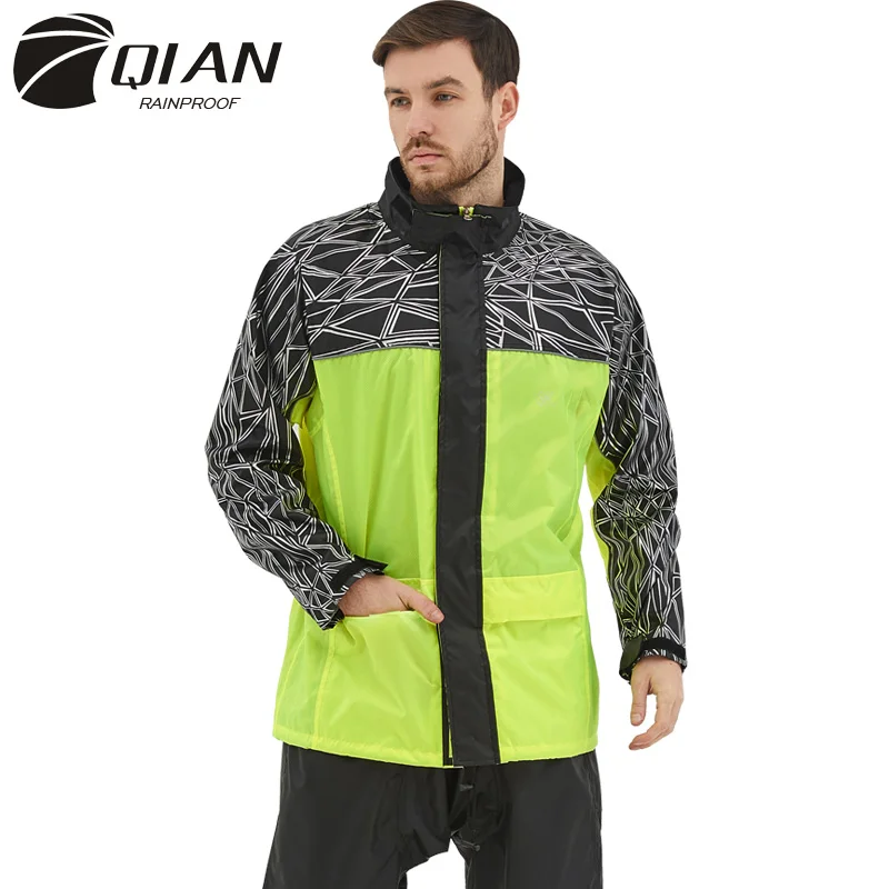 QIAN Raincoat Suit Impermeable Women 