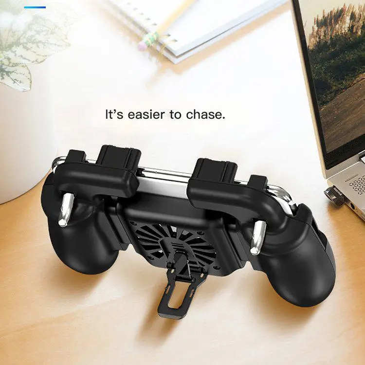  BEESCLOVER for PUBG Mobile Game Controller Gamepad with Cooling Fan Gaming Trigger for IOS Android
