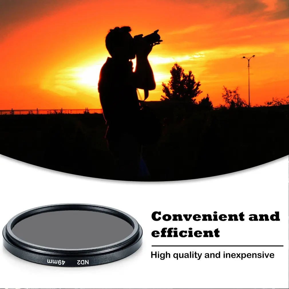 Camera Accessories ND2 Filter Lens Protecting Filter for canon for nikon Universal Camera Optical Glass Filter Camera Accessories ND2 Filter Lens Protecting Filter for canon for nikon Universal Camera Optical Glass Filter