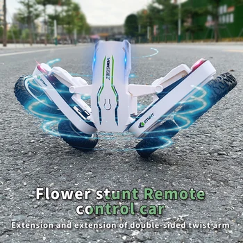 Remote Control RC Car 360 Degree Buggy Roll Deformation Vehicle Kids 2.4G 4CH Stunt Car Music Drift Dancing Toys for Children 1