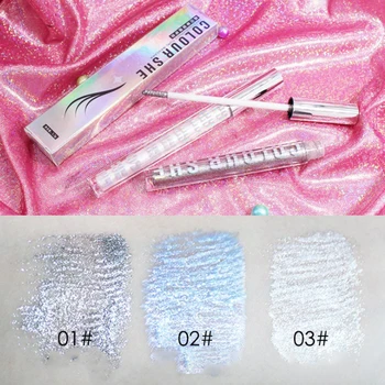 

5D Professional Eye Liner Curling Lengthening Sparkling Diamond Shiny Charm Mascara Waterproof Eyelash