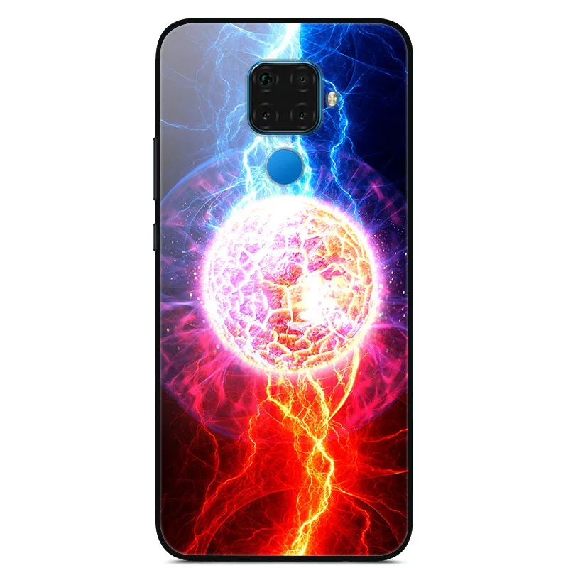 7 Для huawei mate 30 Lite чехол закаленного стекла Космический Чехол для телефона чехол для mate 30 Lite силиконовая бампер чехол для huawei mate30 Lite - Цвет: 7