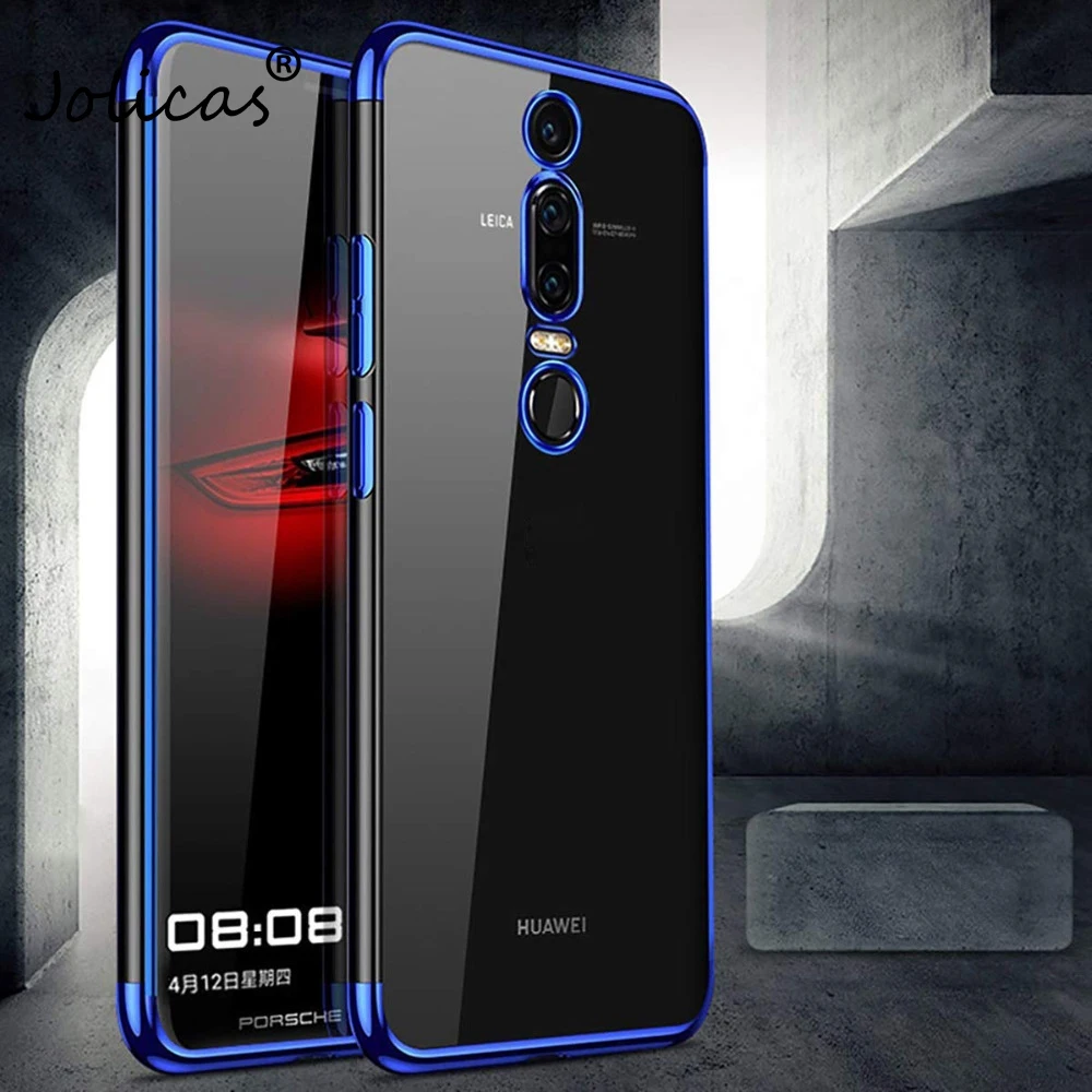 Plating Frame Bumper Clear Soft Silicone Case Cover For Huawei Mate 20 Lite P20 P Smart Honor 8X 10 Y9 2018 Phone | Мобильные