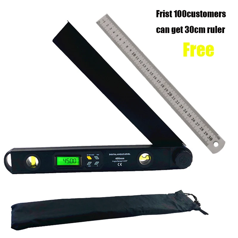 0225DigitalAngleFinderLCDProtractorAngleGaugesSpiritLevel