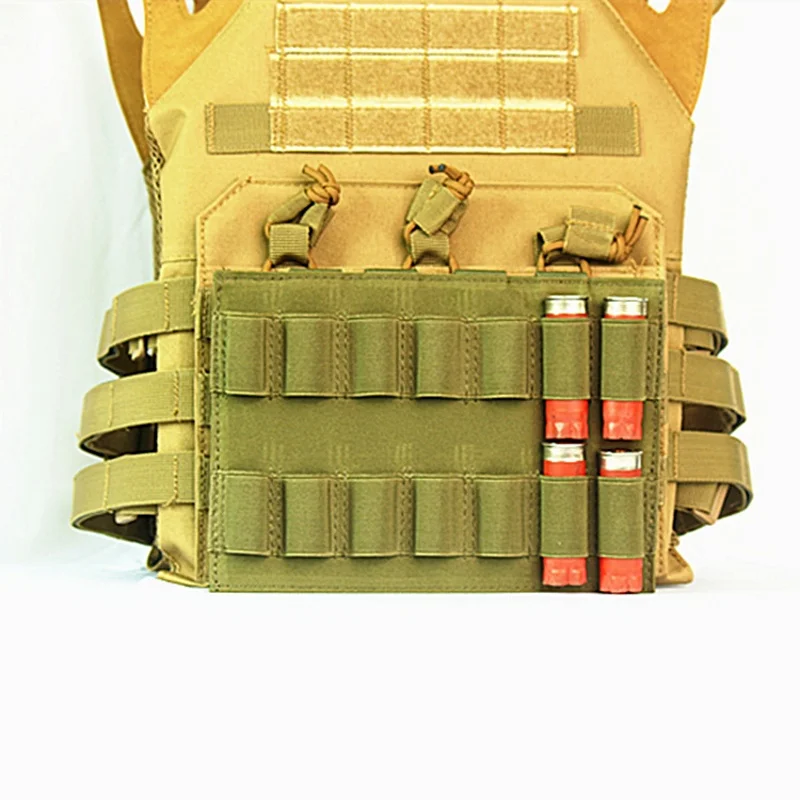 Военная Тактическая Molle оболочка держатель панель 12 калибра охотничий жилет аксессуары картриджи чехол страйкбол винтовка ружье патроны Перевозчик