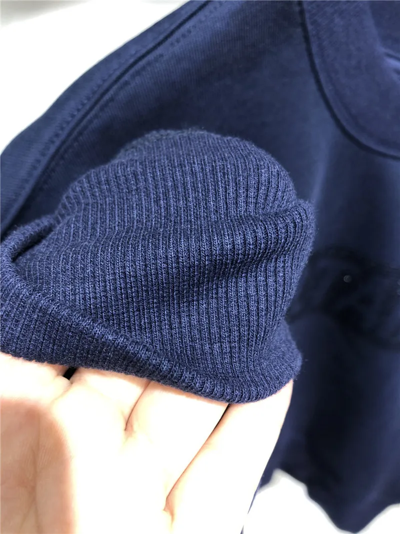 Women Hoodie White Fleece Short Paragraph Blue Plus Velvet Round Neck Hoodie Women Hoodie White Fleece Short Paragraph Blue Plus Velvet Round Neck Hoodie