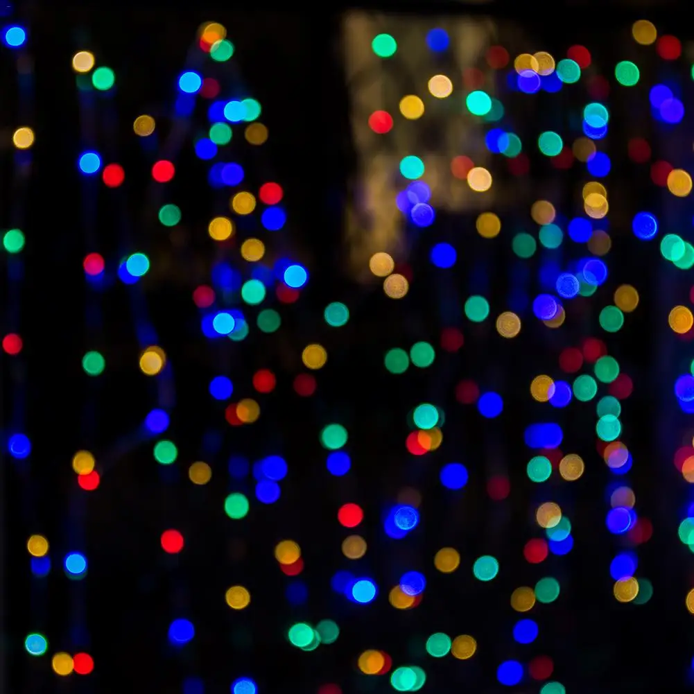 100 Светодиодная Елочная гирлянда на солнечной батарее, сказочные огни на открытом воздухе, декор на День святого Валентина для Navidad, Рождественский подарок на год