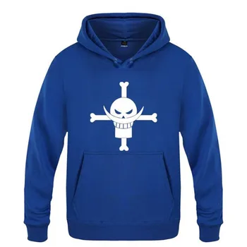 

Hoodie Men Anime ONE PIECE Edward Newgate Printed Mens Hoodies High Quality Fleece Long Sleeve Men's Sweatshirt Skate Tracksuit