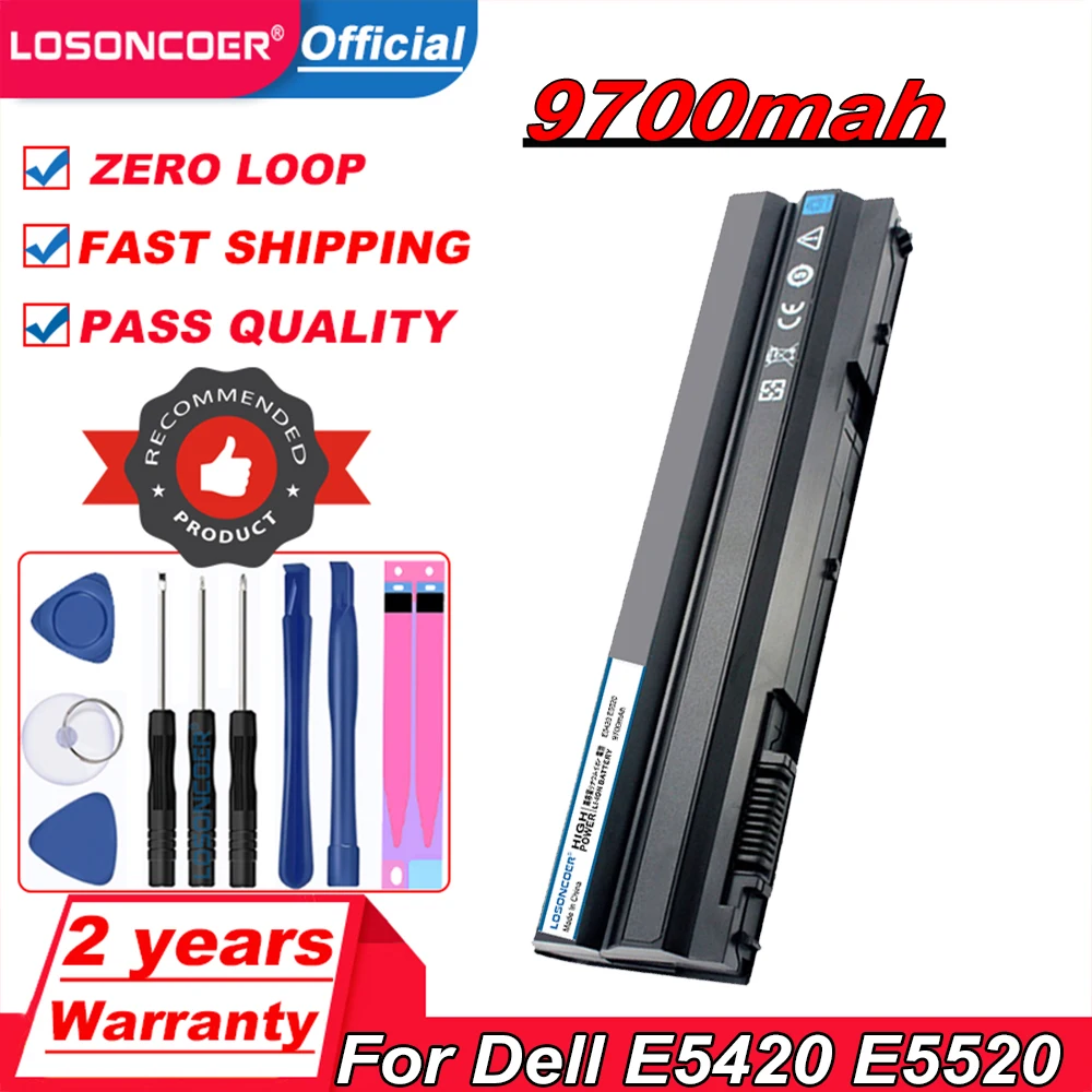 9700mAh лаптоп с Батарея для Dell Latitude E5420 E5520 E5530 E6430 E6520 7420 7520 7720 5420 5520 5720 E6440 Inspiron 14R 15R |
