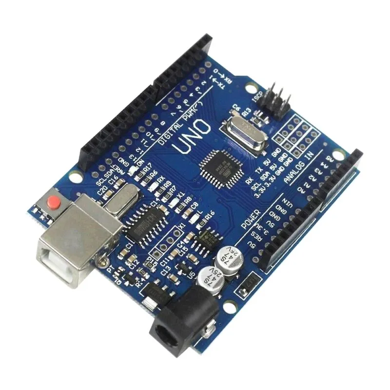 Улучшенная версия для Arduino UNO R3 CH340G MEGA328P чип 16 МГц ATMEGA328P-AU дев слот для карт памяти