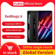 Global Version Nubia Red Magic 6 Gaming Smartphone 6.8 Inch AMOLED Snapdragon 888 Octa Core 64MP Camera RedMagic 6 Pro