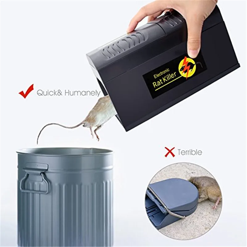 

1Pcs Electric Mouse Rat Trap Mouse Killer Electronic Rodent Mouse Zapper Trap Humane Rodent Mousetrap Device EU/US/UK Plug