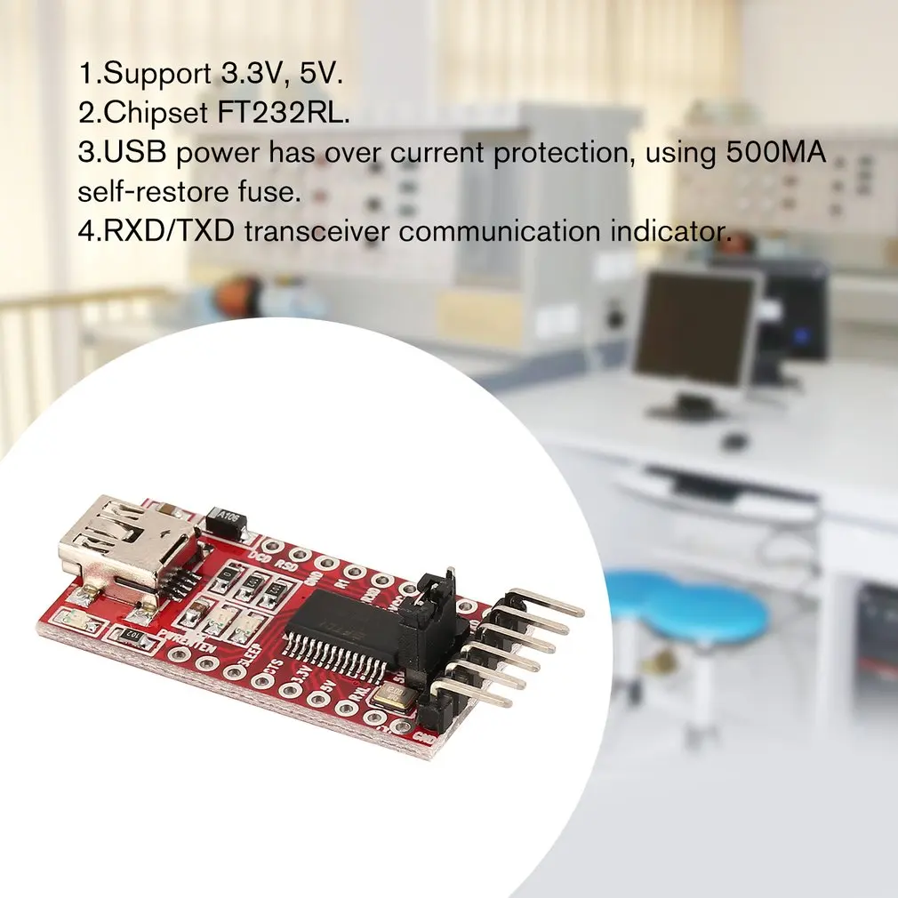 FT232RL FTDI USB к TTL последовательный адаптер модуль для Arduino FT232 Мини Порт поддержка