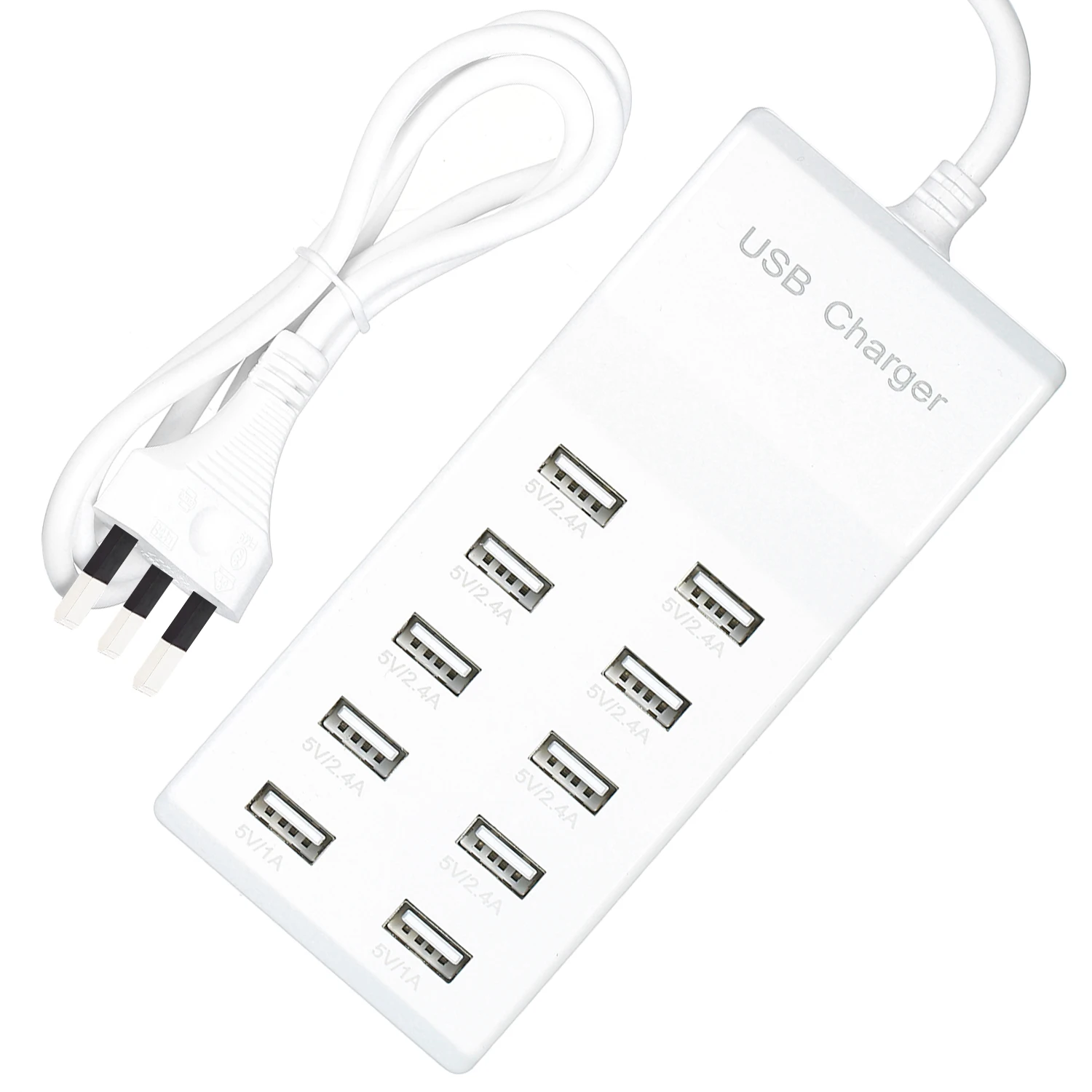 10А настольное умное устройство быстрой зарядки USB 10 USB порт зарядная концентратор станция для отеля школьный магазин торговый центр совместим с несколькими устройствами
