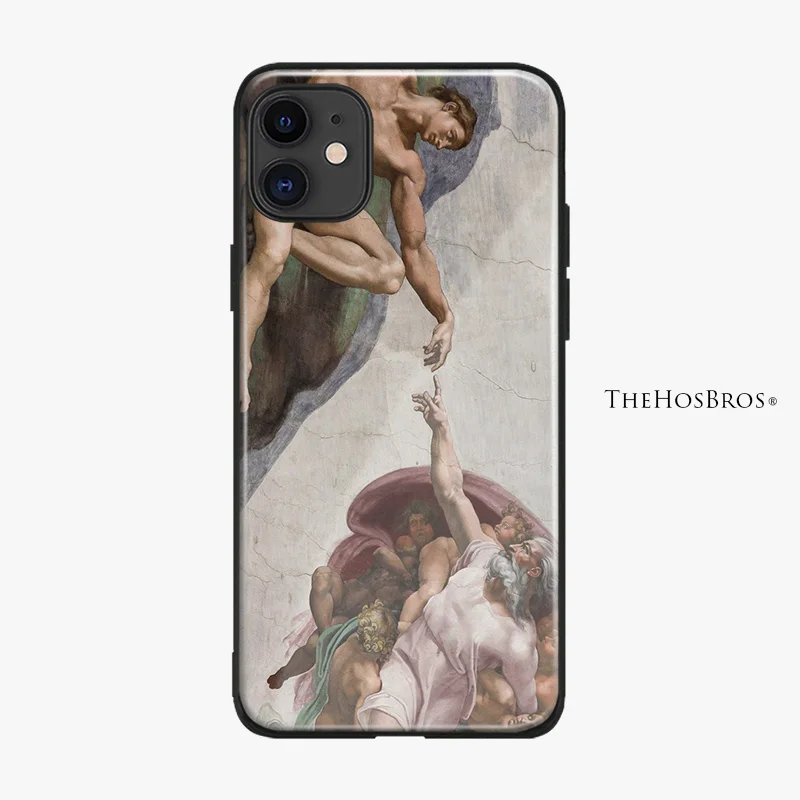 Чехол из мягкого силикона для iPhone SE 6 6s 7 8 Plus X XR XS 11 Pro MAX микеланжело арт френко