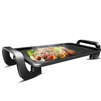

Electric oven grill home smokeless electric baking tray barbecue plate Korean non-stick barbecue pot barbecue machine 96K6