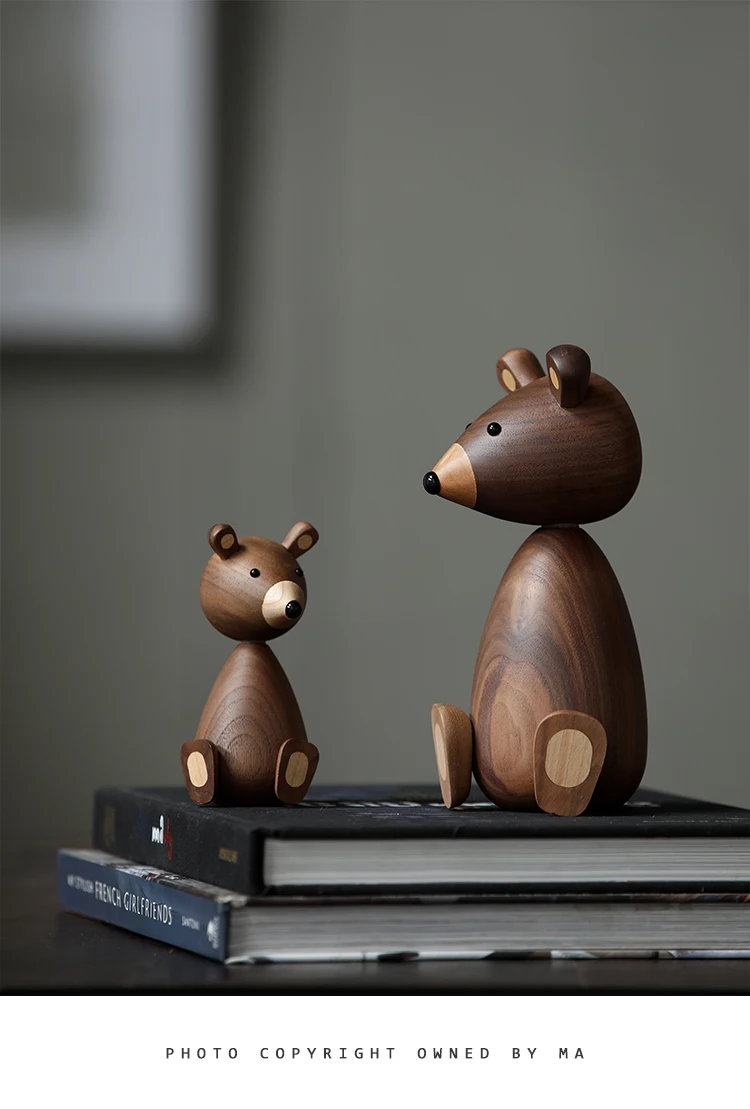 Русский маленький медведь, деревянные украшения для декора, белка для мебели, деревянные изделия,, маленькие подарки, деревянный медведь, игрушка, украшение для дома