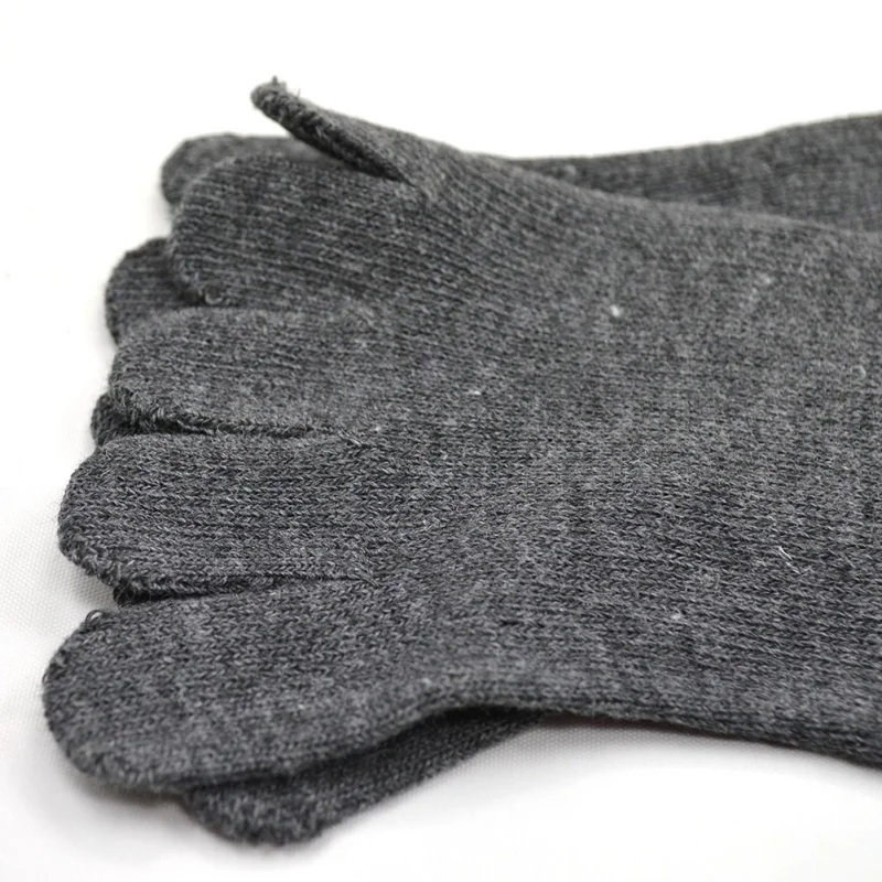 1 пара, повседневные носки для велоспорта, дышащие мужские хлопковые носки с пальцами, чистые спортивные носки для бега с пятью пальцами