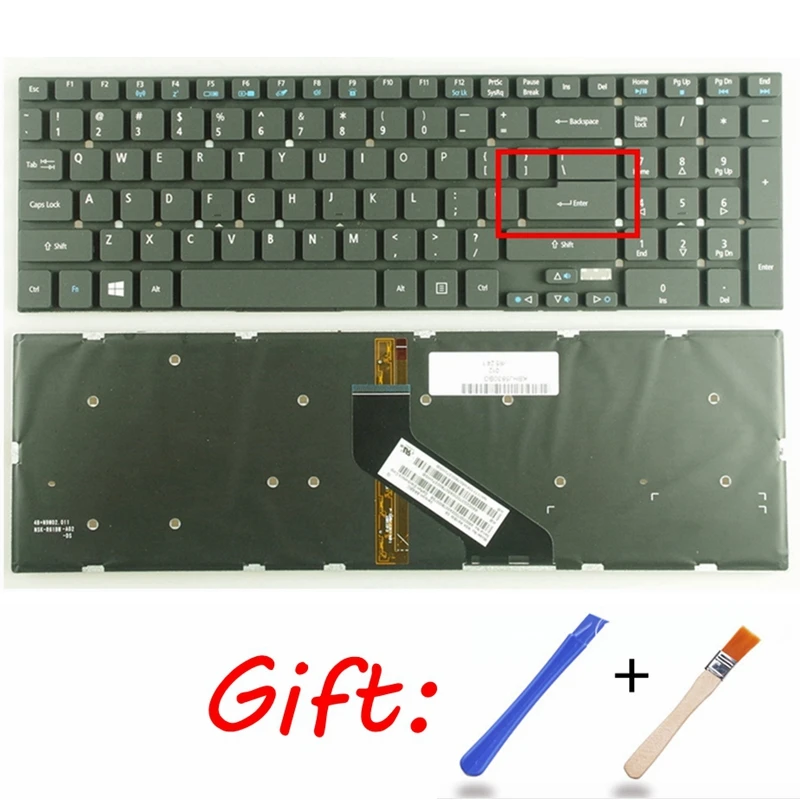US клавиатура с подсветкой для acer Aspire 5830 5830 т 5830G 5755G V3-571G V3-771G V3-551G V3-571 V3-772 V3-772G с подсветкой английский