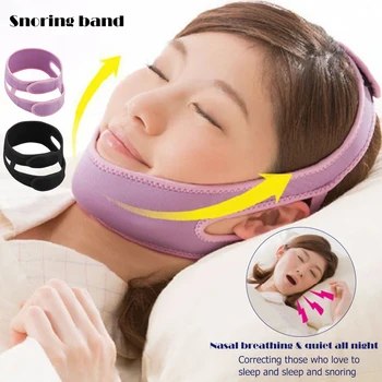

Anti Snore Belt Stop Snoring Face Lift Chin Straps Jaw Solution Support Night Sleeping Tools Women Face Lift Belt