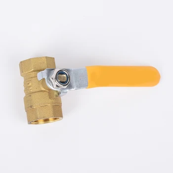 

1/2 Threaded Brass Ball Valve Shut-Off Drain PT Gas Air Fluid Red Handle Tool