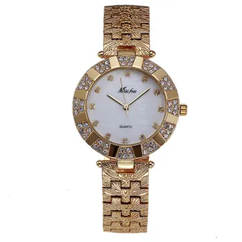 

womens watches Fine steel waterproof fashion women's gold diamond watch women's Quartz Watch luxury gifts for women