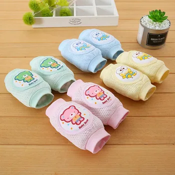 

Babys Non-slip Elbow Pads Cartoon Baby Kneecap Children Cotton Knee Pad Baby Crawling Thick Mesh Breathable Leg Warmers