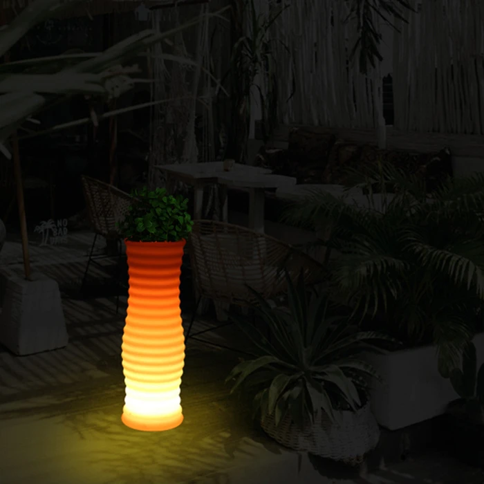 Наружный водонепроницаемый светодиодный ваза-лампа модный светодиодный светильник небольшой мебели с пультом дистанционного управления пластиковый светильник светодиодный светильник ваза