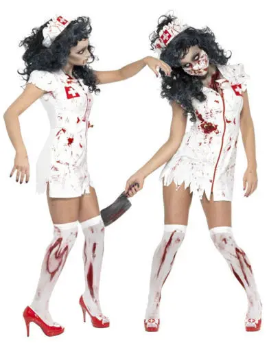 

Halloween Horror Nurse Zombie Silent Hill Nurse Costume Vampire Costume Halloween Costume Blood Demon Stage Role-playing Cosplay