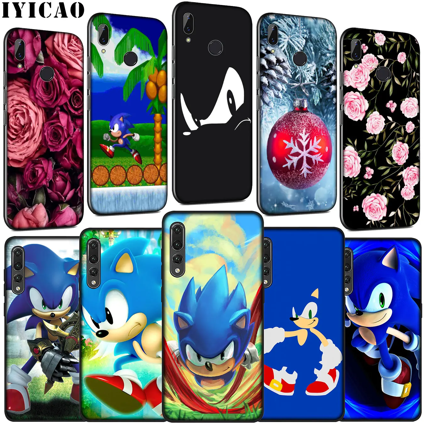 Мягкий силиконовый чехол Sonic the Ежик для Huawei P30 P20 Pro P10 P9 Lite Mini 2017 2016 P Smart Z Plus 2019 |