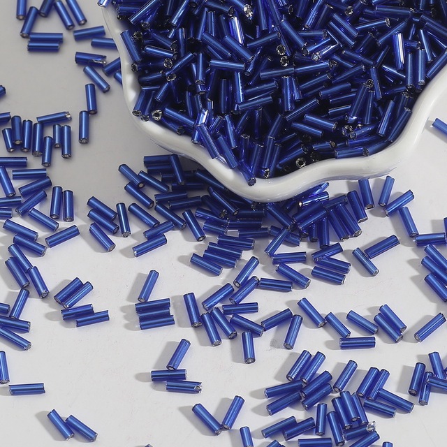 2x7mm Austria Crystal Tube Glass Beads Spacer Seed Beads For Jewelry Making DIY Necklace Bracelet