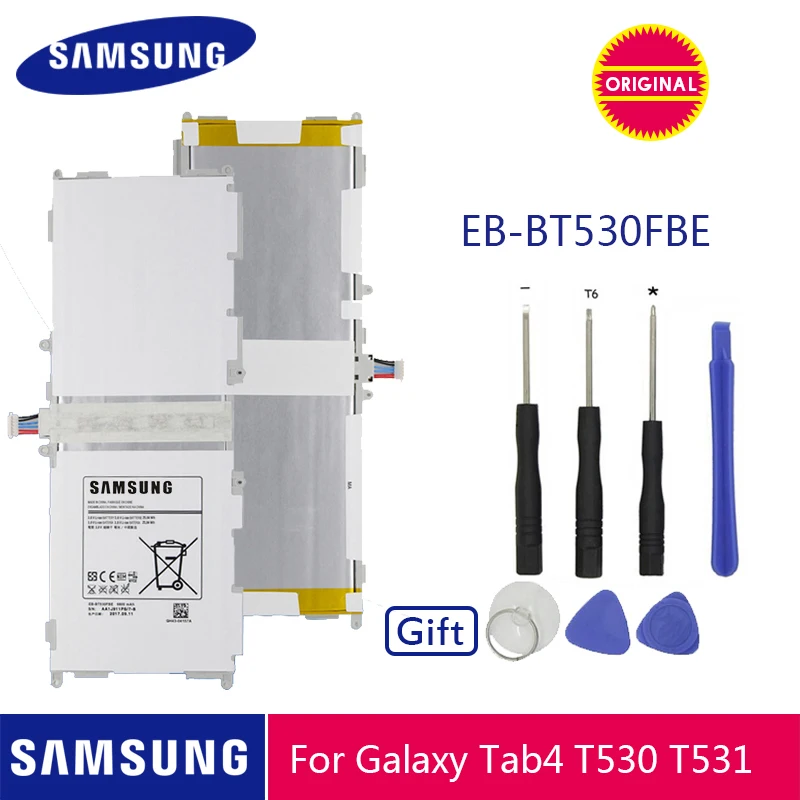 Skup SAMSUNG oryginalna bateria EB BT530FBC EB BT530FBE 6800mAh dla Samsung GALAXY Tab 4 SM T530 SM T531 SM T533 SM T535 SM T537 P5220