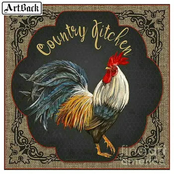 

5d full square & round rooster diamond painting cross stitch animal chicken diamond mosaic embroidery craft decoration
