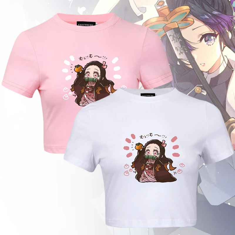 

2020Summer Japanese Anime Kimetsu No Yaiba Demon Slayer TShirt Graphic Top Tees Tshirt Streetwear Punk T-shirt Men Clothes Women