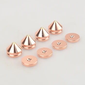 

HIFIDIY LIVE 4PCS 4Sets Pure copper speaker Stand Feet Foot Padsubwoofer Spikes Cone Floor Foot Nail M23*20 Black Silver Gold