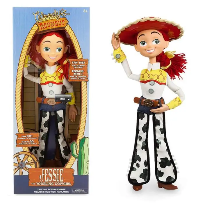 

43cm Toy Story 3 Talking woody Jessie PVC Action Toy Figures Model Toys Children Birthday Gift Collectible Doll